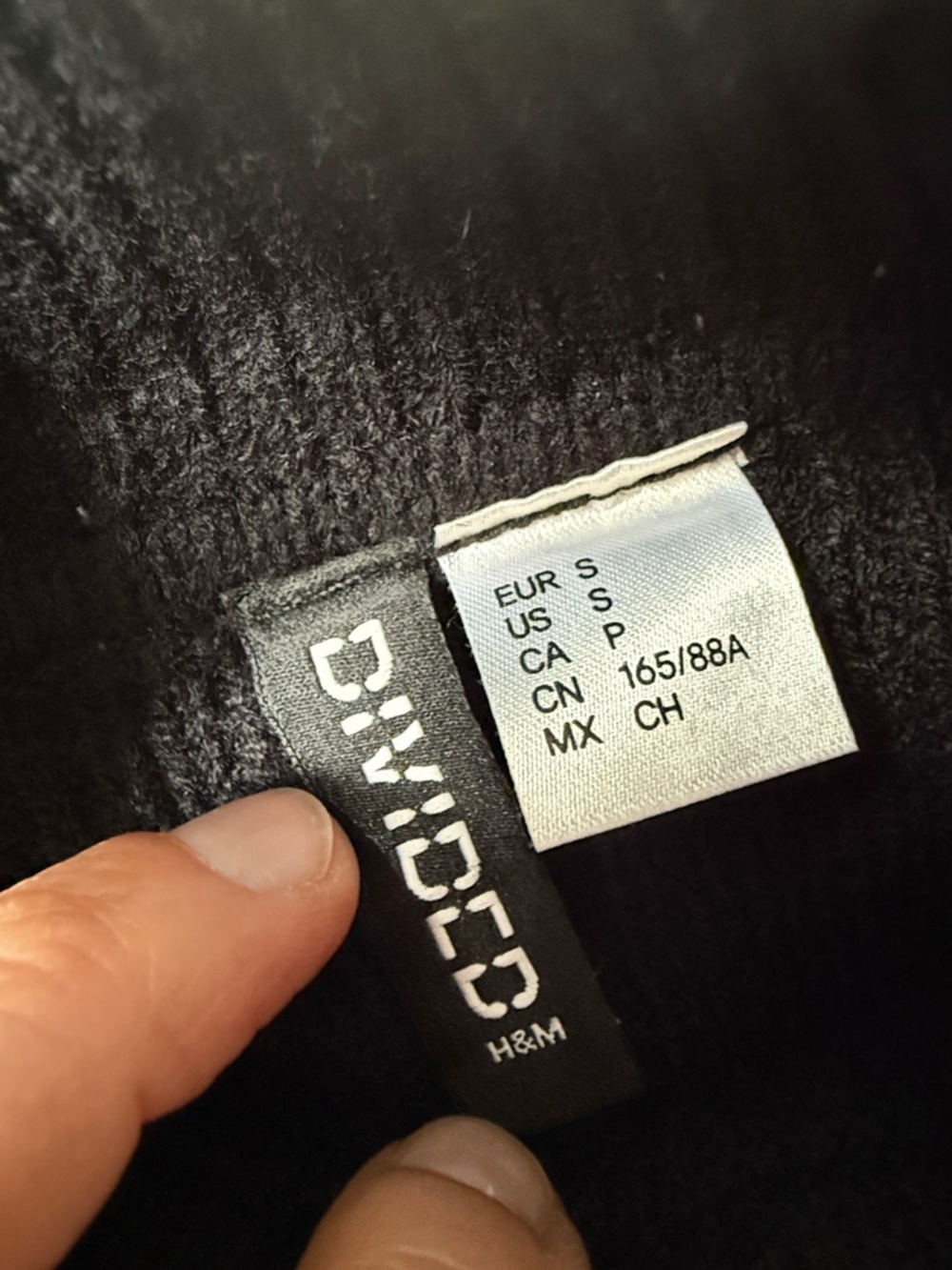 H&M Black Off-the-Shoulder Cold-Shoulder Knit Sweater - Picture 2 of 11